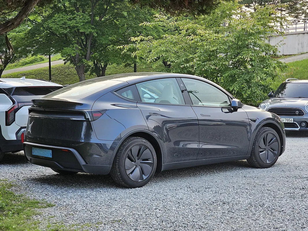 Stealth Grey Tesla Model Y Juniper Electric SUV